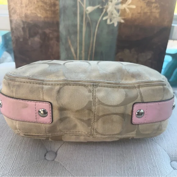 Coach Bag, Beige and Pink, F14708 - Picture 7 of 16